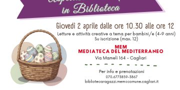Cagliari, aspettando Pasqua in Biblioteca: attività gratuite per bambine e bambini