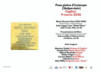 In memoria di Mario Giovanni Pani la prima pietra d’inciampo a Cagliari
