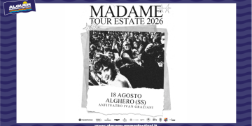 Madame in una tappa del suo suo “Madame Tour Estate 2026” sarà all’Anfiteatro Ivan Graziani di Alghero