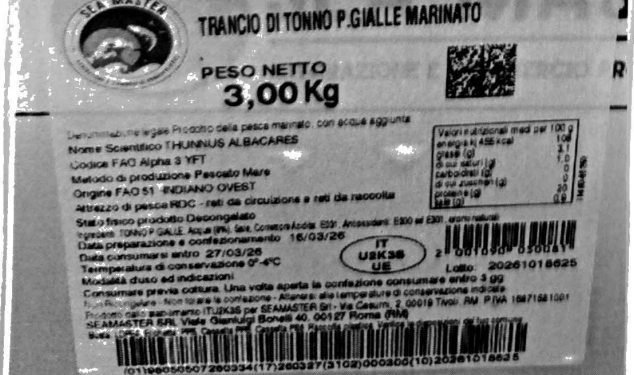 Allerta istamina, richiamato un lotto di tonno pinne gialle marinato