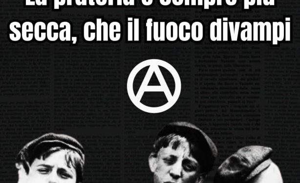 La prateria è sempre più secca, che il fuoco divampi