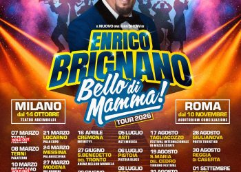 Enrico Brignano con il suo one-man show “Bello di mamma” il 10 luglio alla Cagliari Musica Arena