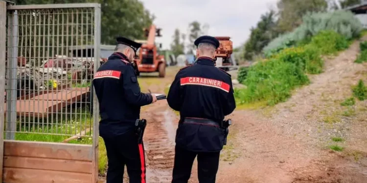 Sequestrata un’autodemolizione abusiva a Sardara, una denuncia
