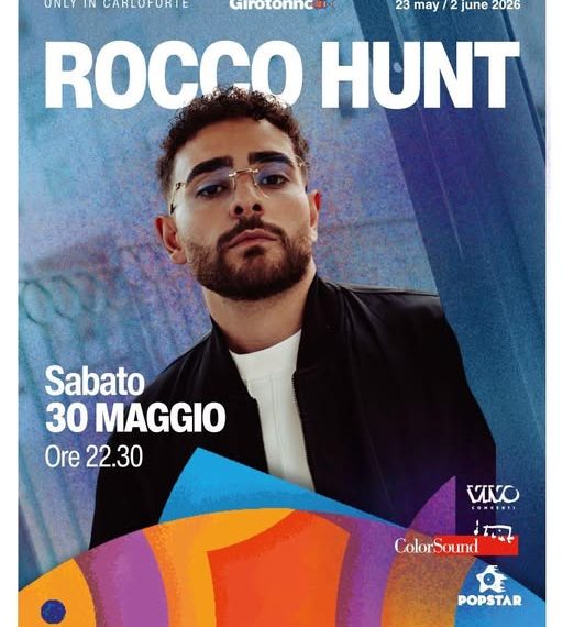 Rocco Hunt live al Girotonno 2026: ecco dove e quando