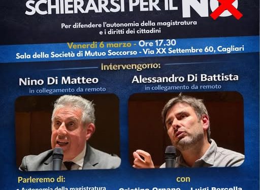La riforma della magistratura entra nel vivo, Alessandro Di Battista e Nino Di Matteo per il No