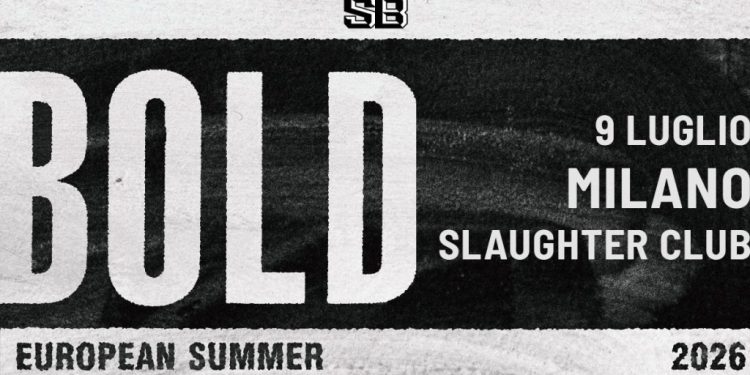 Bold: una data live in Italia a luglio
