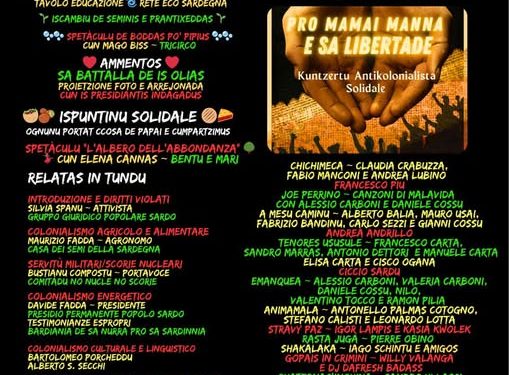 A Santa Giusta arte e musica per il 25 Aprile: nuovo appuntamento della Rassegna “Stop Colonizzazione Sardegna”