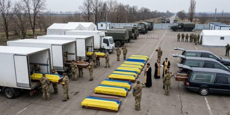 Scambio di soldati caduti fra Russia e Ucraina: la differenza numerica di salme racconta una guerra che la stampa italiana nega