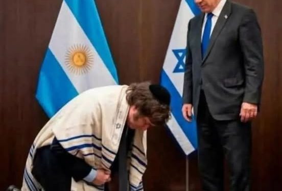 Il pazzoide Milei in Israele sostiene l’aggressione all’Iran