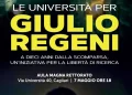 Anche l’ateneo di Cagliari aderisce a “Le Università per Giulio Regeni”