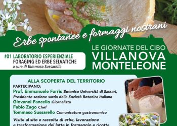 Villanova Monteleone: le “Giornate del Cibo” prendono il via con le “Erbe e i Formaggi”
