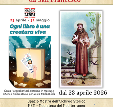 Maggio dei Libri 2026, alla Mem la mostra “Arte, bellezza e preghiera ispirati da San Francesco”