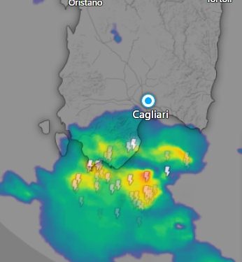 Maltempo sulla Sardegna, in arrivo forti temporali sul Sulcis e sul Cagliaritano