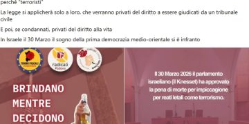 L’associazione sarda dei radicali si sveglia dal torpore e si accorge con molto ritardo che Israele non è una democrazia