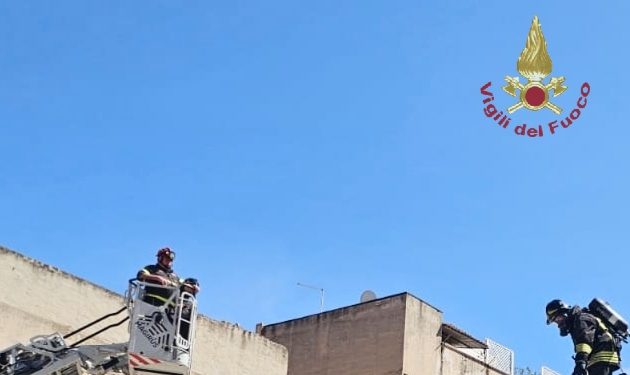 Paura a Cagliari, in fiamme canna fumaria di un ristorante