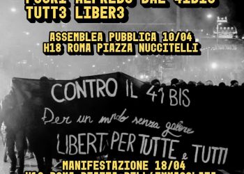 Caso Cospito: “fuori Alfredo dal 41 bis”: parte la mobilitazione a Roma