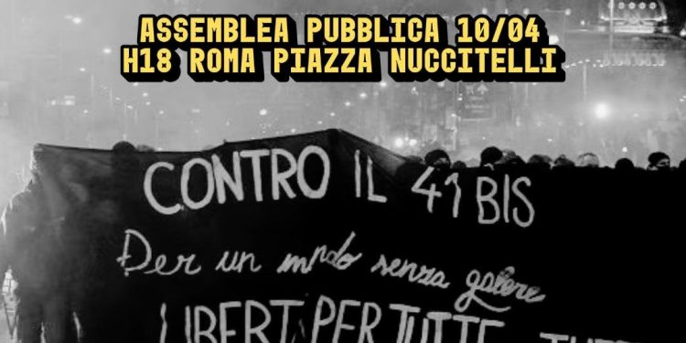 Caso Cospito: “fuori Alfredo dal 41 bis”: parte la mobilitazione a Roma