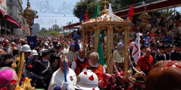 Cagliari, per il rientro del simulacro di Sant’Efisio:  il 4 maggio temporanee modifiche alla viabilità