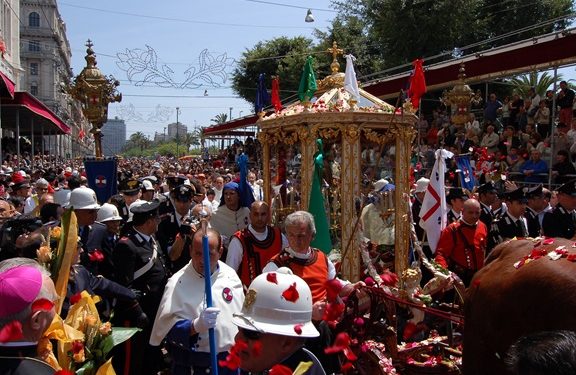 Cagliari, per il rientro del simulacro di Sant’Efisio: il 4 maggio temporanee modifiche alla viabilità
