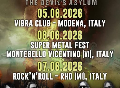 Vicious Rumors live in Italia: tre date a giugno