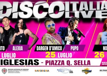 Iglesias, torna il DiscoItaliaLive 2026: dal 24 al 26 luglio