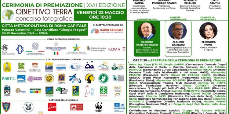 Concorso fotografico “Obiettivo Terra”, il 22 maggio a Roma la cerimonia di premiazione