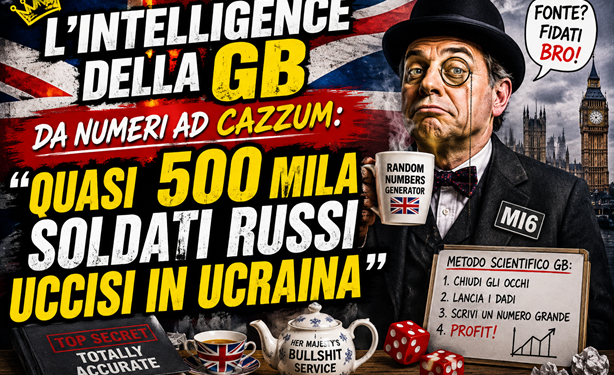 L’Intelligence della Gb da numeri ad cazzum: “Quasi 500 mila soldati russi uccisi in Ucraina”