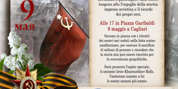 Reggimento Immortale a Cagliari il 9 maggio, manifestazione per la vittoria dell’Unione Sovietica