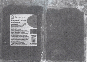 Carne bovina macinata surgelata richiamata per rischio microbiologico