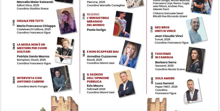 Sanluri Legge 2026: al via venerdì 8 maggio dalle 16 al Castello di Sanluri il Festival Sanluri Legge 2026