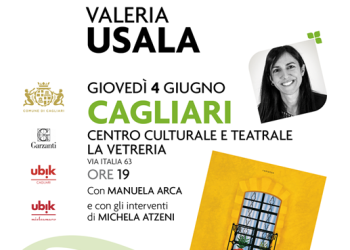 Giovedì 4 giugno, Valeria Usala presenta a Cagliari il suo nuovo romanzo