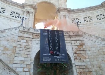 Anarchia, azione politica a Cagliari per Alfredo Cospito