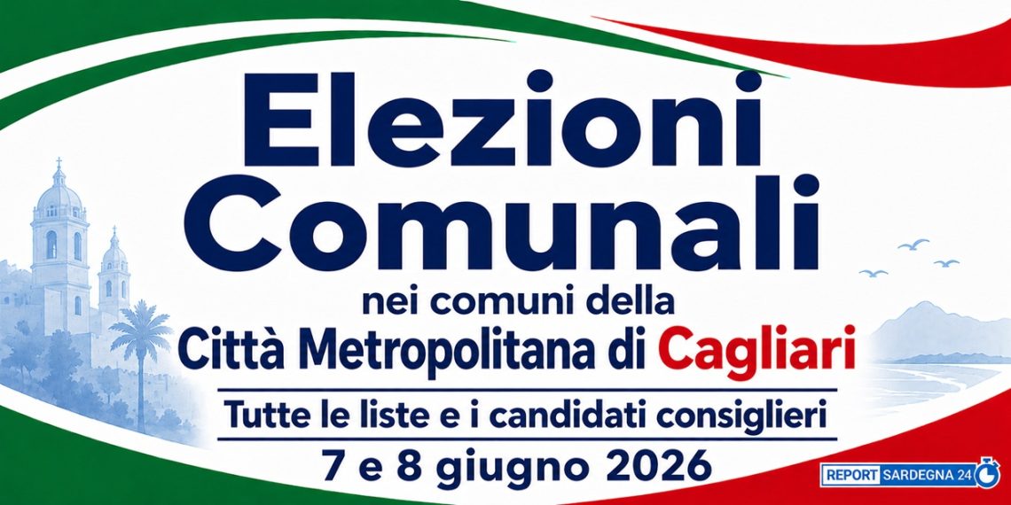 Elezioni Comunali nei Comuni della Città Metropolitana di Cagliari,  tutte le liste e i candidati