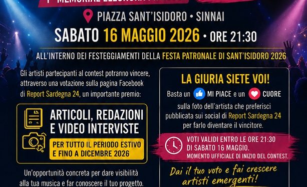 Vota l’artista che preferisci: Report Sardegna 24 premia il tuo voto social