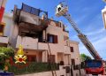Li Punti, abitazione in fiamme: salvato il cane