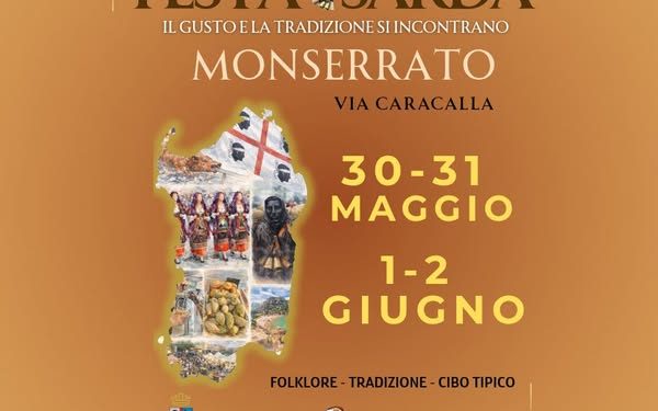 La Festa Sarda arriva a Monserrato: tre giorni di festa a fine maggio