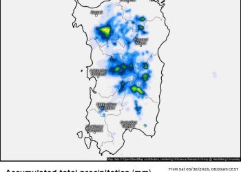 Maltempo, temporali pomeridiani sulla Sardegna