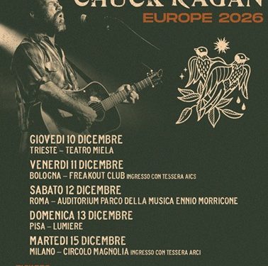 Chuck Ragan torna in Italia dopo 12 anni: a dicembre 5 date