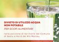 “Batteri coliformi, valore fuori norma”: a Sestu è allarme: acqua non potabile