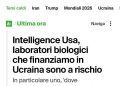 “Parlare di Bio laboratori è opera di verità non di propaganda”