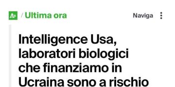 “Parlare di Bio laboratori  è opera di verità non di propaganda”