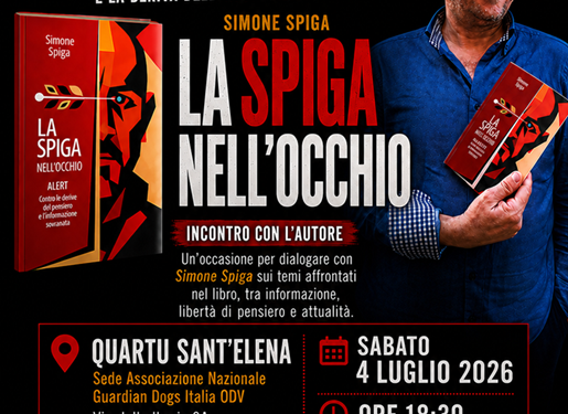 Flumini di Quartu, il 4 luglio presentazione del libro “La Spiga nell’Occhio”