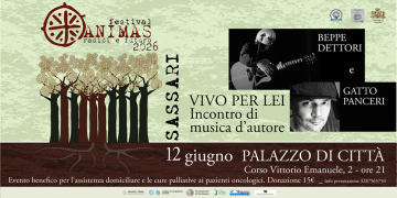 Festival Animas, Beppe Dettori e Gatto Panceri in concerto a Sassari