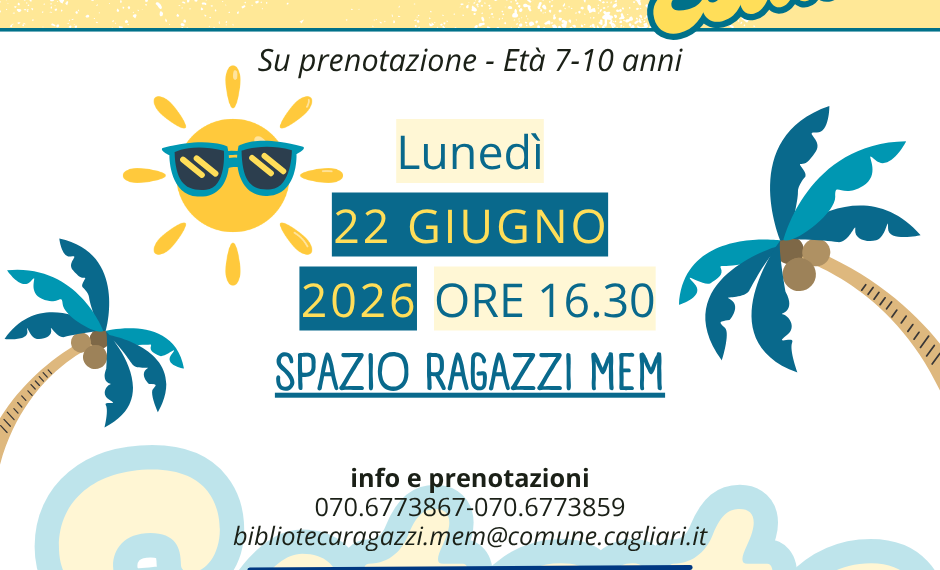 Cagliari, alla Mediateca del Mediterraneo la festa per l’arrivo dell’estate
