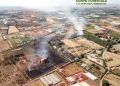 Vasto incendio ad Assemini: presente l’elicottero del Corpo Forestale