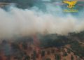 Vasto incendio nell’Oristanese, presente l’elicottero antincendio