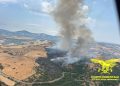 Vasto incendio a Nulvi, in azione due elicotteri del Corpo Forestale