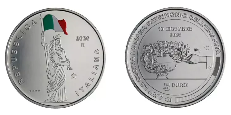 La cucina italiana entra nella Collezione numismatica 2026