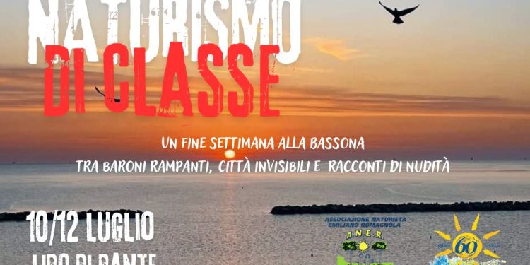 Naturismo, tre giorni di eventi dal 10 al 12 luglio a Lido di Dante