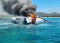 In fiamme imbarcazione a Palau, salvato l’unico occupante